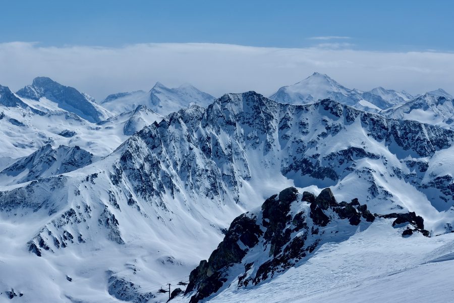 Montagnes bleutées