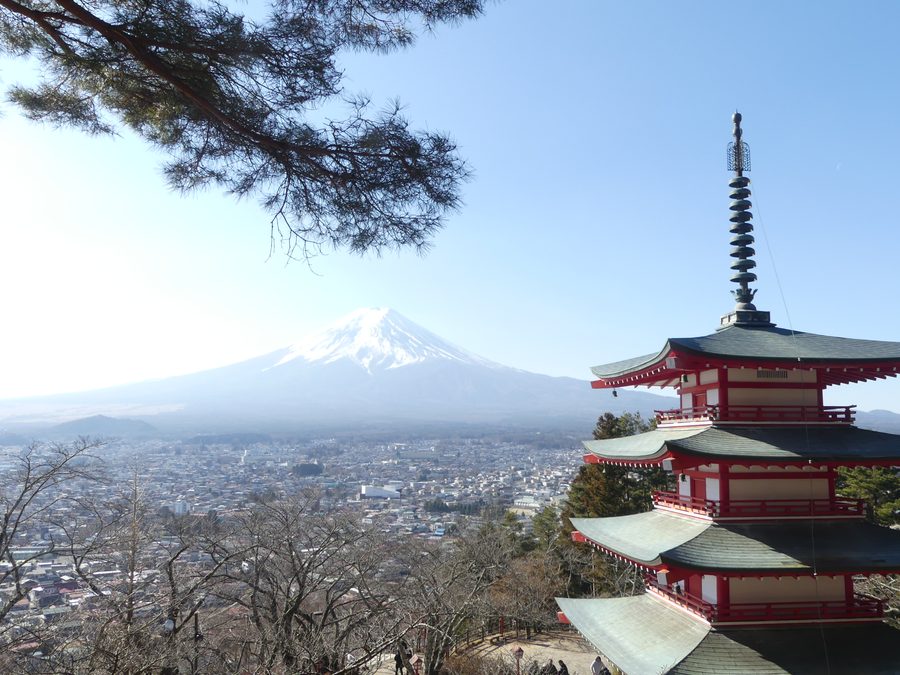 Vue sur le Mont Fuji